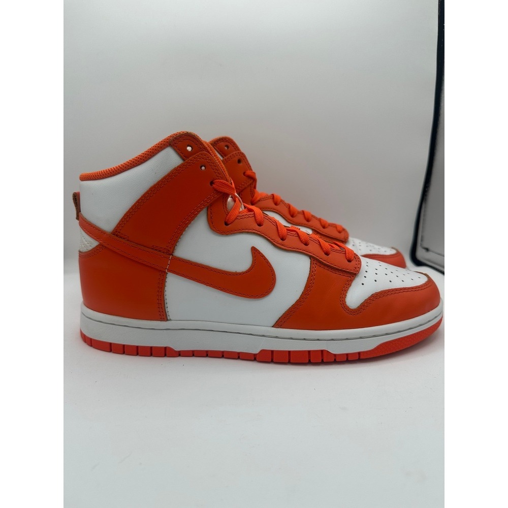 Nike Dunk High Syracuse DD1399-101 2021 Orange Blaze White Mens Size 8 Sneakers